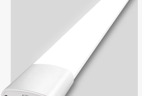 LED Feuchtraumleuchte 60CM IEGLED, 20W 2200LM Deckenlampe 4000K Neutralweiß, LED Werkstatt Deckenleuchte mit IP65 Wasserfest, Neonröhre Weiß als Wohnzimmerlampe, küchenlampe, Kellerlampe, Garagenlampe