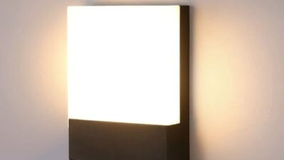 Lightsjoy Aussenlampe Wand LED Outdoor Lampe 3000K Wandleuchte Aussen IP65 Wasserdichte Aussenleuchten Hauswand Schwarz Moderne Wandlampe Aussen Aluminium für Treppenhaus, Garten, Veranda, Garage