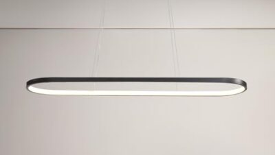 minifair Oval Hängeleuchte LED Dimmbare Hängelampe Ring Pendelleuchte Moderne Esstisch Lampe mit Fernbedienung Höhenverstellbar für Wohnzimmer Esszimmer Küche Arbeitszimmer Schlafzimmer Schwarz 70cm